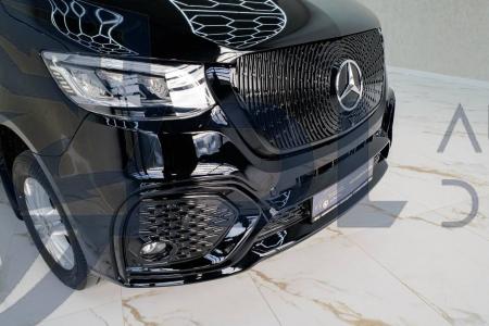 Photo Mercedes Benz Sprinter W907 W910 Full Body Kit Sport Front Bumper Tuning 2018-2025 (With Parking Sensor) | DL Auto Design