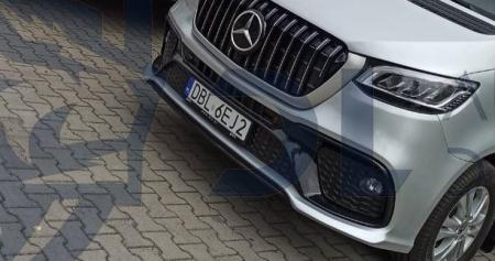 Photo Mercedes Benz Sprinter W907 W910 Full Body Kit Sport Front Bumper Tuning 2018-2025 (With Parking Sensor) | DL Auto Design