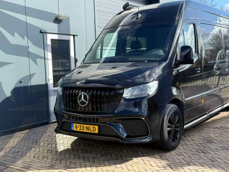 Photo Mercedes Benz Sprinter W907 W910 Full Body Kit Sport Front Bumper Tuning 2018-2025 (With Parking Sensor) | DL Auto Design