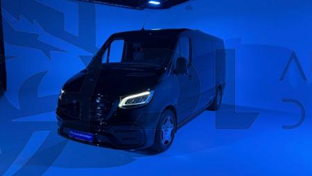 Photo Mercedes Benz Sprinter W907 W910 Full Body Kit Elegance Front Bumper Tuning 2018-2025 (With Parking Sensor) | DL Auto Design