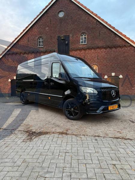 Photo Mercedes Benz Sprinter W907 W910 Full Body Kit Elegance Front Bumper Tuning 2018-2025 (With Parking Sensor) | DL Auto Design