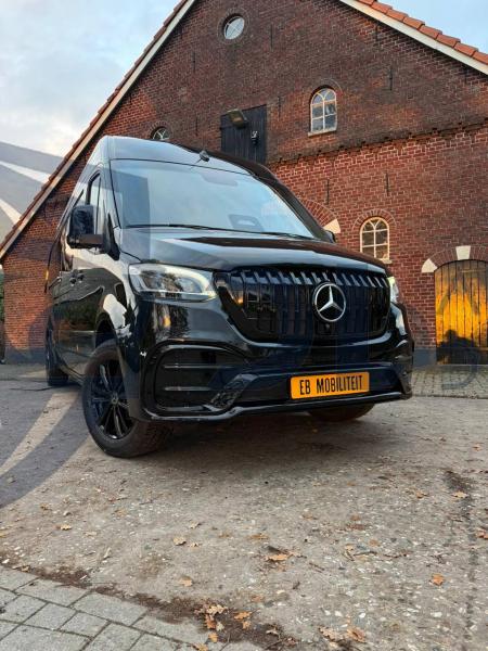 Photo Mercedes Benz Sprinter W907 W910 Full Body Kit Elegance Front Bumper Tuning 2018-2025 (With Parking Sensor) | DL Auto Design