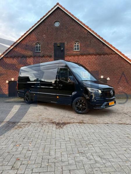 Photo Mercedes Benz Sprinter W907 W910 Full Body Kit Elegance Front Bumper Tuning 2018-2025 (With Parking Sensor) | DL Auto Design
