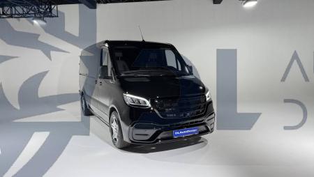 Photo Mercedes Benz Sprinter W907 W910 Full Body Kit Elegance Front Bumper Tuning 2018-2025 (With Parking Sensor) | DL Auto Design