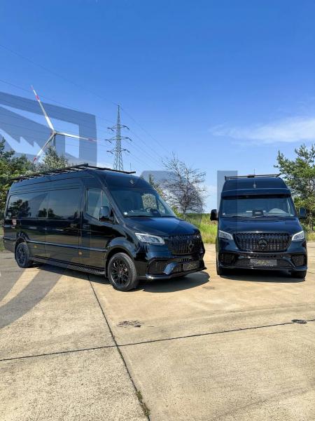 Photo Mercedes Benz Sprinter W907 W910 Full Body Kit Gt Radiator Front Grill Tuning 2018-2025 | DL Auto Design