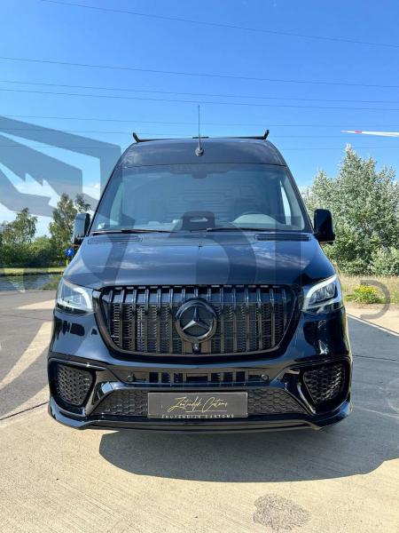 Photo Mercedes Benz Sprinter W907 W910 Full Body Kit Gt Radiator Front Grill Tuning 2018-2025 | DL Auto Design