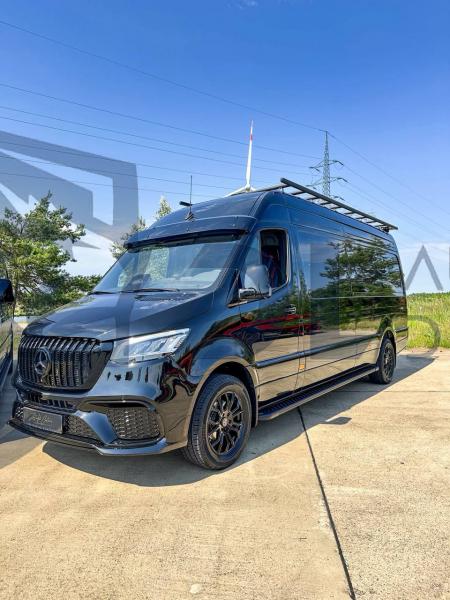 Photo Mercedes Benz Sprinter W907 W910 Full Body Kit Gt Radiator Front Grill Tuning 2018-2025 | DL Auto Design