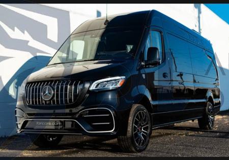 Photo Mercedes Benz Sprinter W907 W910 Full Body Kit Gt Radiator Front Grill Tuning 2018-2025 | DL Auto Design