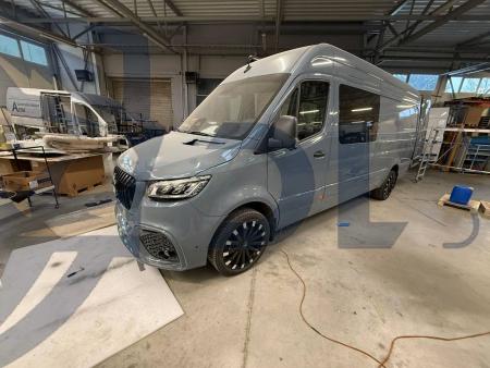 Photo Mercedes Benz Sprinter W907 W910 Full Body Kit Facelift Front Bumper Tuning 2018-2025 (With Parking Sensor) | DL Auto Design