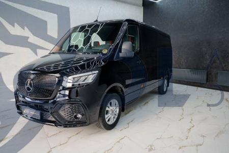 Photo Mercedes Benz Sprinter W907 W910 Full Body Kit Facelift Front Bumper Tuning 2018-2025 (With Parking Sensor) | DL Auto Design